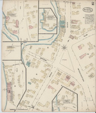 Barre, VT Fire Insurance 1884 Sheet 2 - Old Town Map Reprint