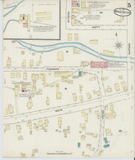 Bennington, VT Fire Insurance 1891 Sheet 5 - Old Town Map Reprint