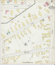Brandon, VT Fire Insurance 1892 Sheet 3 - Old Town Map Reprint
