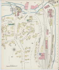 Brattleboro, VT Fire Insurance 1885 Sheet 3 - Old Town Map Reprint