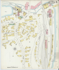 Brattleboro, VT Fire Insurance 1896 Sheet 5 - Old Town Map Reprint
