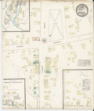 Bristol, VT Fire Insurance 1885 Sheet 1 - Old Town Map Reprint