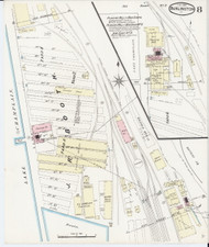 Burlington, VT Fire Insurance 1889 Sheet 8 - Old Town Map Reprint