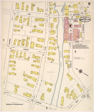 Montpelier, VT Fire Insurance 1909 Sheet 9 - Old Town Map Reprint