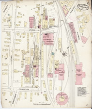Rutland, VT Fire Insurance 1885 Sheet 6 - Old Town Map Reprint