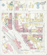 Rutland, VT Fire Insurance 1895 Sheet 6 - Old Town Map Reprint