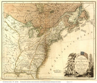 The United States of America 1783 Map - USA Reprint Wallis - USA Maps