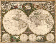 1660 World Map by Wit
