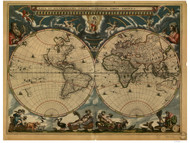 1664 World Map by Blaeu