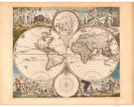 1688 World Map by Wit