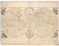 1791 World Map by Bowles