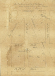 7 Lingan 19th St 1 1870x Washington DC Block Map - Old Map Reprint