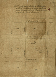 10 Burns 10th St 1 1870x Washington DC Block Map - Old Map Reprint