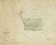 19 Carroll North Carolina Ave 1 1870x Washington DC Block Map - Old Map Reprint
