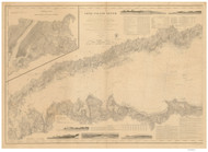 Long Island Sound Western Sheet 1860 80000 AT Chart 116