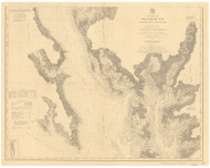 Chesapeake Bay from Potomac River to Choptank River 1896 80000 AT Chart 134