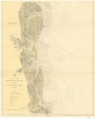 Sapelo Island to Amelia Island 1919 80000 AT Chart 157