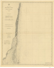 Hillsboro Inlet to Fowey Rocks 1895 80000 AT Chart 165