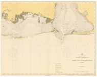 Mobile Entrance and Eastern Part of Mississippi Sound 1918 80000 AT Chart 189