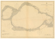 Lakes Pontchartrain and Maurepas 1906 80000 AT Chart 193