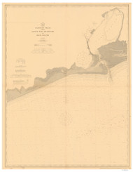 Sabine Pass Westward to High Island 1909 80000 AT Chart 203