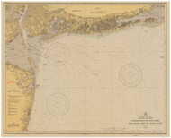 Approaches to New York Fire Island Light to Seagirt Light 1931 80000 AT Chart 1215