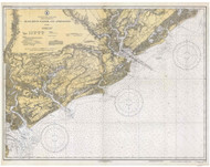 Charleston Harbor and Approaches 1934 80000 AT Chart 1239