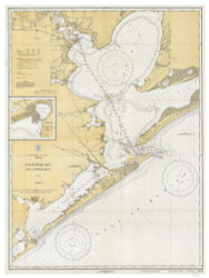 Galveston Bay and Approaches 1933 80000 AT Chart 1282