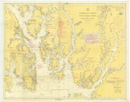 Revillagigedo Channel and Portland Canal 1918 Nautical Chart 200,000 Scale  Alaska Chart 8100