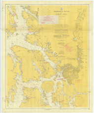 Frederick Sound and Sumner Strait 1907 Nautical Chart 200,000 Scale  Alaska Chart 8200