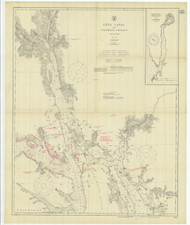 Lynn Canal and Stephens Passage 1916 Nautical Chart 200,000 Scale  Alaska Chart 8300