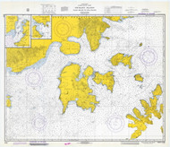 Shumagin Islands, Nagai Island to Unga Island 1973 Nautical Chart 100,000 Scale  Alaska Chart 8700