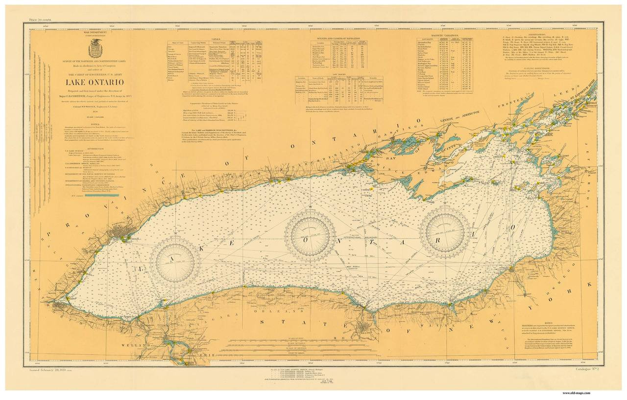 Lake Ontario Depth Chart