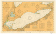Lake Erie 1913 - Old Map Nautical Chart Reprint LS3
