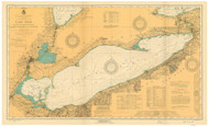 Lake Erie 1921 - Old Map Nautical Chart Reprint LS3