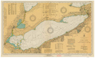 Lake Erie 1929 - Old Map Nautical Chart Reprint LS3