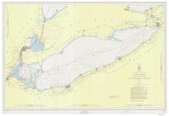Lake Erie 1955 - Old Map Nautical Chart Reprint LS3