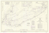 Lake Erie 1974 - Old Map Nautical Chart Reprint LS3