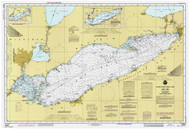 Lake Erie 1991 - Old Map Nautical Chart Reprint LS3