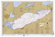 Lake Erie 2000 - Old Map Nautical Chart Reprint LS3