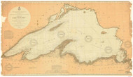 Lake Superior 1898 - Old Map Nautical Chart Reprint LS9