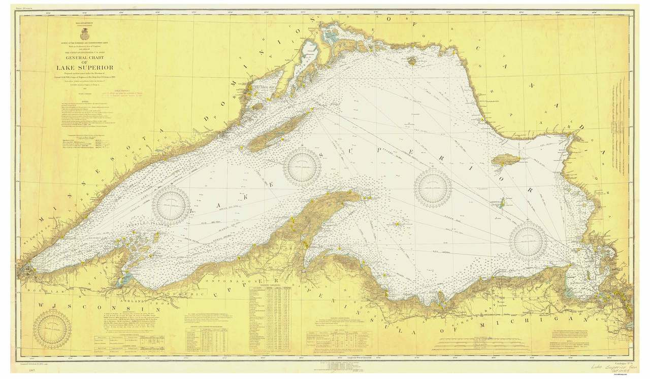 Lake Superior Nautical Chart