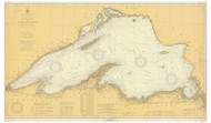 Lake Superior 1924 - Old Map Nautical Chart Reprint LS9
