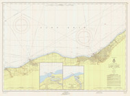 Lake Erie - Moss Point to Vermilion 1956 Lake Erie Harbor Chart Reprint 35