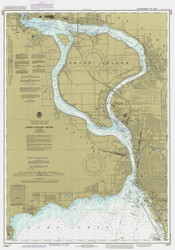 Upper Niagara River 1985 Lake Erie Harbor Chart Reprint 312