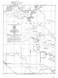 Kabetogama Lake 1973 Minnesota-Ontario Border Lakes Nautical Chart Reprint 822