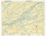 Knife Lake 1976 Minnesota-Ontario Border Lakes Nautical Chart Reprint 810