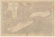 Lake Erie and Lake Ontario 1915b - Old Map Nautical Chart Reprint - Great Lakes 4