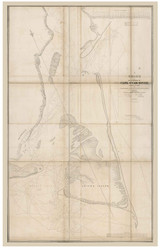 Entrance to Cape Fear River with Bald Head Island, North Carolina, 1839 - Old Map Reprint - 1843 Regional Section 2