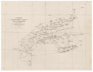 Triangulation of Long Island Sound, 1843 - Old Map Reprint - 1843 Regional Section 2
